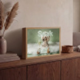 Soak it all in - Hond - Bad Light Box met batterij (Wandlamp) middel -sfeer2