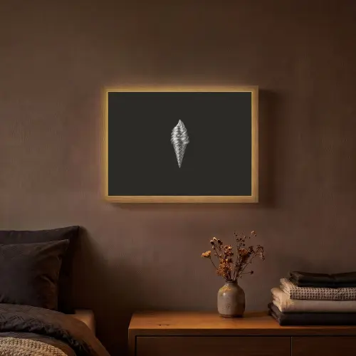 Softijs - Realistisch - Futuristisch Light Box met batterij (Wandlamp) middel -sfeer4