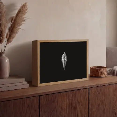Softijs - Realistisch - Futuristisch Light Box met batterij (Wandlamp) middel -sfeer2