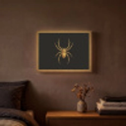 Spin - Goud - Minimalistisch - Poten Light Box met batterij (Wandlamp) middel -sfeer4