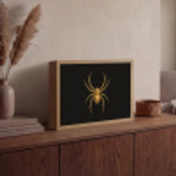 Spin - Goud - Minimalistisch - Poten Light Box met batterij (Wandlamp) middel -sfeer2
