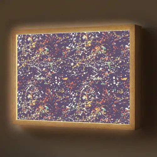 Spat - Abstract - Stippen Light Box met batterij (Wandlamp) middel 907 -z3d_website