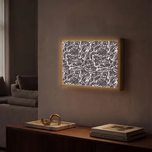 Spat - Waterverf - Wit Light Box met batterij (Wandlamp) middel 907 -sfeer1