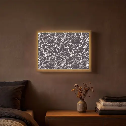 Spat - Waterverf - Wit Light Box met batterij (Wandlamp) middel 907 -sfeer4