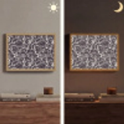 Spat - Waterverf - Wit Light Box met batterij (Wandlamp) middel 907 -sfeer3