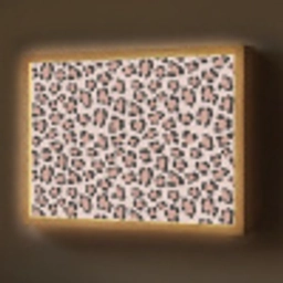 Vlekken - Beige - Luipaard Light Box met batterij (Wandlamp) middel 907 -z3d_website