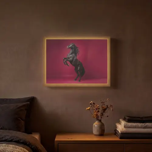 Hengst - Steigert - Rood Light Box met batterij (Wandlamp) middel -sfeer4