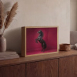 Hengst - Steigert - Rood Light Box met batterij (Wandlamp) middel -sfeer2