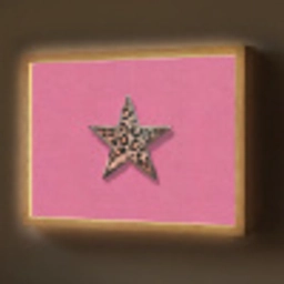 Ster - Luipaard - Print - Roze Light Box met batterij (Wandlamp) middel -z3d_website