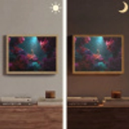Standbeeld - Zeebodem - Koraal - Kleurrijk Light Box met batterij (Wandlamp) middel -sfeer3