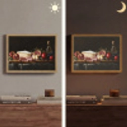 Stilleven - Vintage - Borrelplank Light Box met batterij (Wandlamp) middel -sfeer3