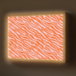 Strepen - Dynamisch - Oranje Light Box met batterij (Wandlamp) middel 907 -z3d_website