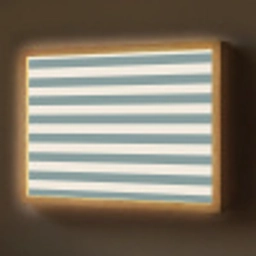 Strepen - Modern - Blauw Light Box met batterij (Wandlamp) middel 907 -z3d_website