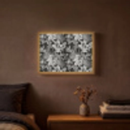 Zomer - Vlinder - Zwart - Grijs Light Box met batterij (Wandlamp) middel 907 -sfeer4