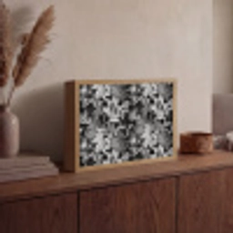 Zomer - Vlinder - Zwart - Grijs Light Box met batterij (Wandlamp) middel 907 -sfeer2