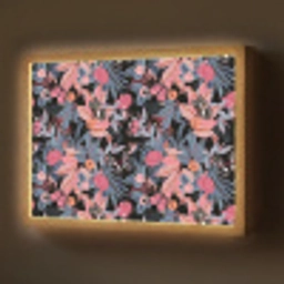 Zomer - Vlinder - Zwart - Roze Light Box met batterij (Wandlamp) middel 907 -z3d_website