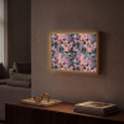 Zomer - Vlinder - Zwart - Roze Light Box met batterij (Wandlamp) middel 907 -sfeer1