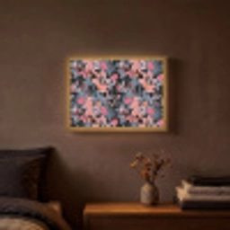 Zomer - Vlinder - Zwart - Roze Light Box met batterij (Wandlamp) middel 907 -sfeer4