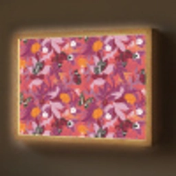 Zomer - Vlinder - Donker - Roze Light Box met batterij (Wandlamp) middel 907 -z3d_website