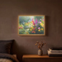 Zomertuin - Sfeervol - Bloemen Light Box met batterij (Wandlamp) middel -sfeer4