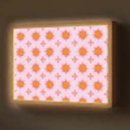 Zon - Patroon - Roze Light Box met batterij (Wandlamp) middel 907 -z3d_website