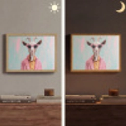 Zonnebril - Roze - Geit - Horen Light Box met batterij (Wandlamp) middel -sfeer3