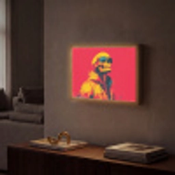 Zonnebril - Schedel - Jas - Rood Light Box met batterij (Wandlamp) middel -sfeer1