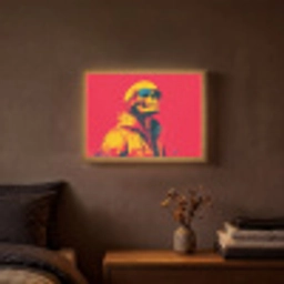 Zonnebril - Schedel - Jas - Rood Light Box met batterij (Wandlamp) middel -sfeer4
