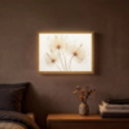 Zonlicht - Paardenbloemen - Natuur - Botanisch Light Box met batterij (Wandlamp) middel -sfeer4