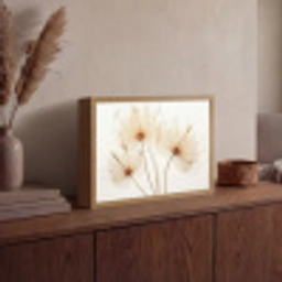 Zonlicht - Paardenbloemen - Natuur - Botanisch Light Box met batterij (Wandlamp) middel -sfeer2