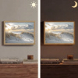 Zonsondergang - Duinen - Planten - Natuur - Strand Light Box met batterij (Wandlamp) middel -sfeer3