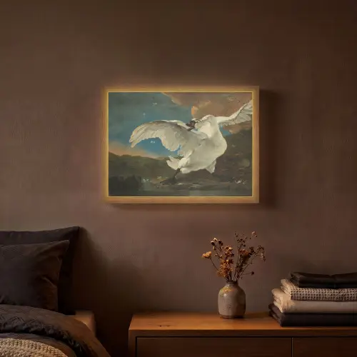 Zwaan - Oude meesters - Jan Asselijn Light Box met batterij (Wandlamp) middel -sfeer4