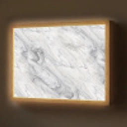 Wervelende - Grijsstructuur - Marmer - Wit Light Box met batterij (Wandlamp) middel 907 -z3d_website