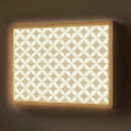 Symmetrisch - Motief - Beige Light Box met batterij (Wandlamp) middel 907 -z3d_website