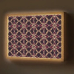Symmetrisch - Tegel - Burgundy Light Box met batterij (Wandlamp) middel 907 -z3d_website