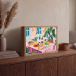 Tafel - Wijn - Fruit Light Box met batterij (Wandlamp) middel -sfeer2