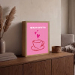Thee - Roze - Valentijn - Tekst Light Box met batterij (Wandlamp) middel -sfeer2