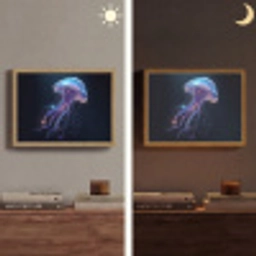 Tentakels - Kwal - Paars - Sprankeling Light Box met batterij (Wandlamp) middel -sfeer3
