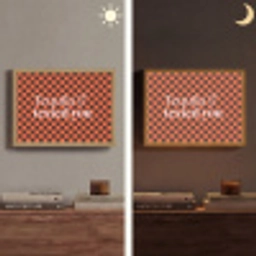 Tequila texted you - Glas - Vierkanten - Oranje Light Box met batterij (Wandlamp) middel -sfeer3