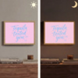 Tequila texted you - Roze - Blauw Light Box met batterij (Wandlamp) middel -sfeer3