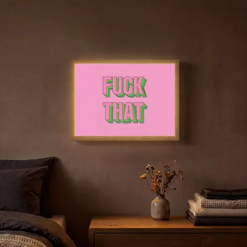 Tekst - Bold - Roze Light Box met batterij (Wandlamp) middel -sfeer4