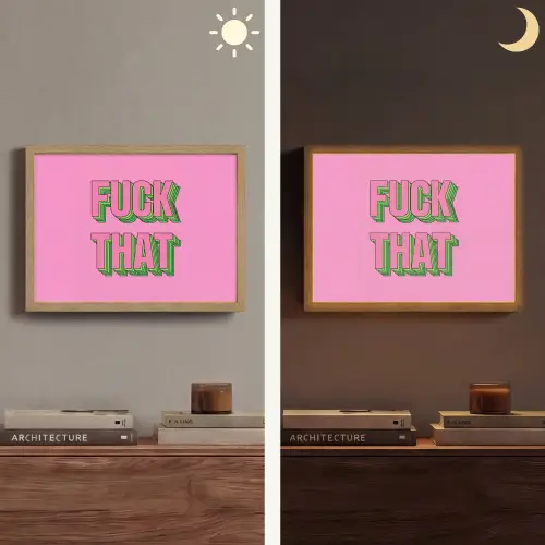 Tekst - Bold - Roze Light Box met batterij (Wandlamp) middel -sfeer3
