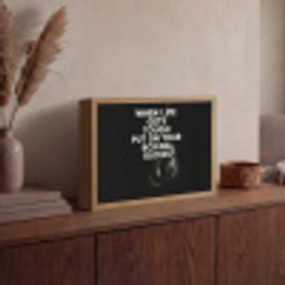 Tekst - Bokshandschoenen - Wit Light Box met batterij (Wandlamp) middel -sfeer2