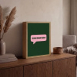 Tekstwolk - BLAH BLAH BLAH - Roze Light Box met batterij (Wandlamp) middel -sfeer2