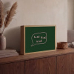 Tekstwolkje - Donkergroen - BLAH BLAH BLAH Light Box met batterij (Wandlamp) middel -sfeer2