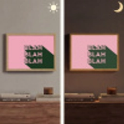 Tekst - Grafisch - Groen - Schaduw Light Box met batterij (Wandlamp) middel -sfeer3