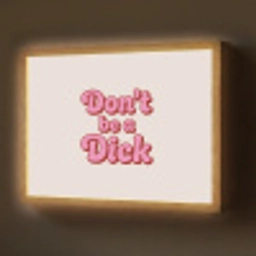 Tekst - Boodschap - Roze Light Box met batterij (Wandlamp) middel -z3d_website