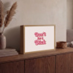 Tekst - Boodschap - Roze Light Box met batterij (Wandlamp) middel -sfeer2