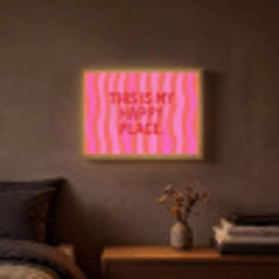 Tekst - Modern - Kleurrijk Light Box met batterij (Wandlamp) middel -sfeer4