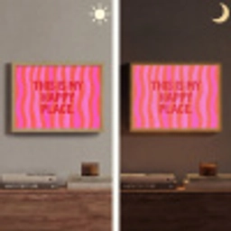 Tekst - Modern - Kleurrijk Light Box met batterij (Wandlamp) middel -sfeer3